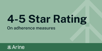 Arine: 4-5 Star Rating on Adherence Measures
